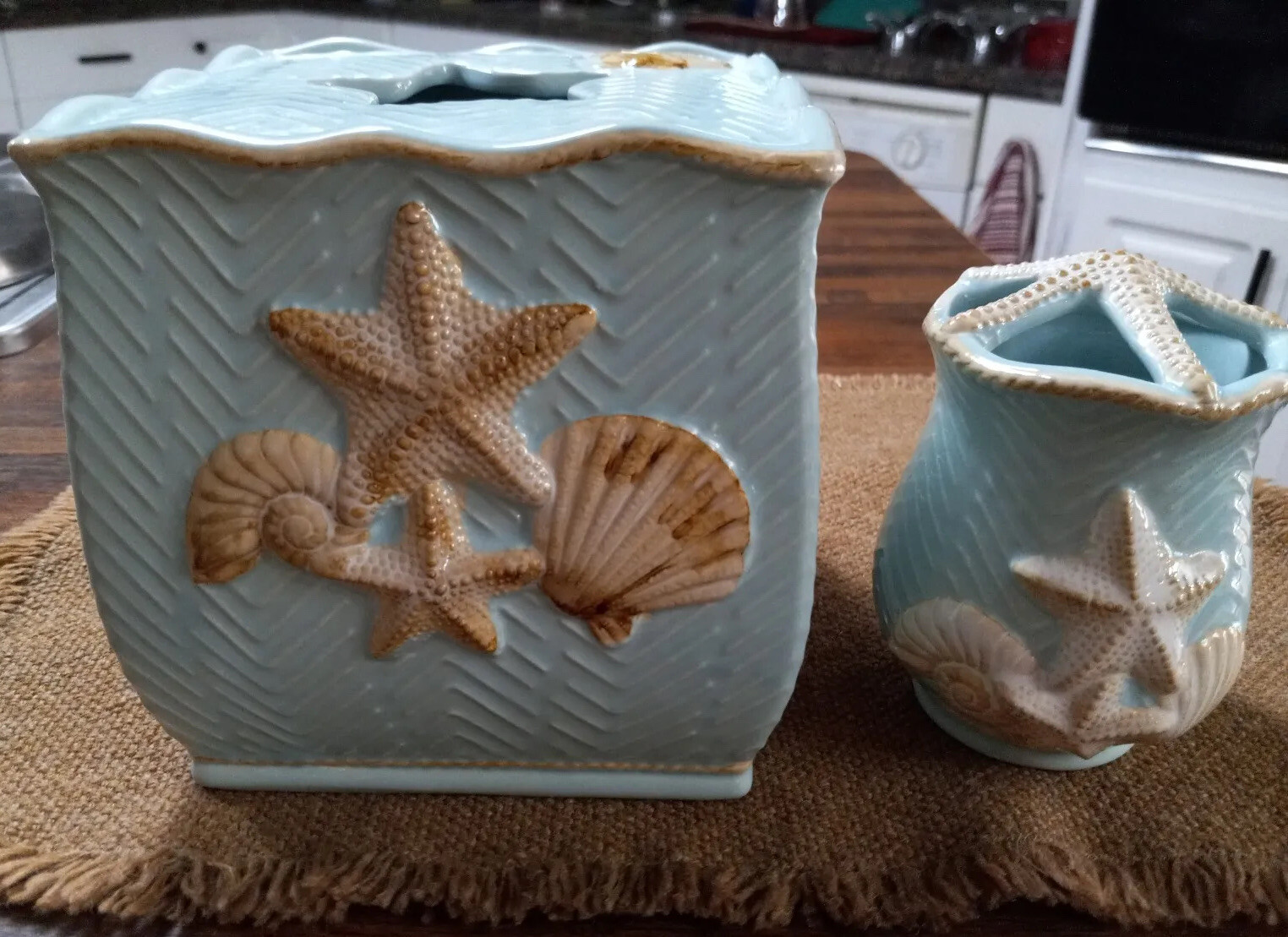 Rare Signature Beach Tremiti Tissue Box Toothbrush Holder Kohl’s