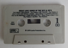 Great Love Songs Of The 50's  60's Cassette Tape Only