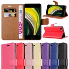 For iPhone SE 2022, SE 2020 Phone Case Leather Wallet Flip Stand Cover