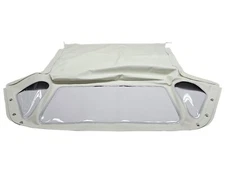 Fits MG Midget Soft Top With 3 Plastic Windows 1970-1980 Haartz White Vinyl