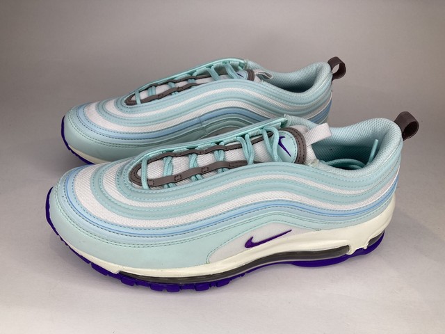 white purple and blue air max