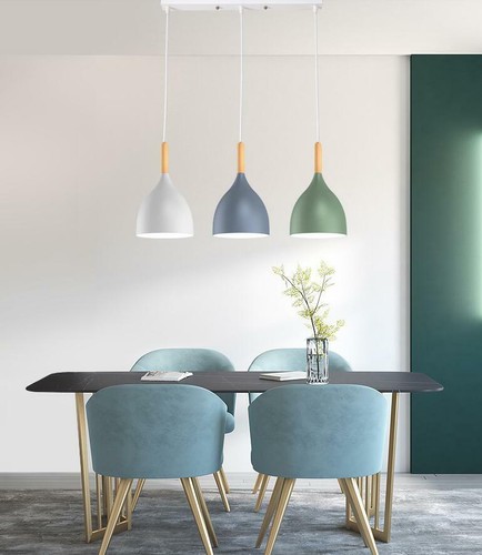 Kitchen Colourful Pendant Lamp Ceiling Light Chandelier Dining Room Bar Shop - Picture 3 of 21