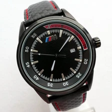 BMW M Power Motorsport Carbon Fiber GTR GTS Racing Sport Car Accessory Watch