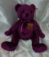 Ty Beanie Babies Majestic Queen Elizabeth 80th Birthday The Bear Plush New
