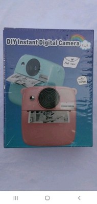 DIY Instant Digital Print Camera for Kids 4-7, Pink Blue Toy