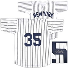 New York Yankees Clay Holmes Signed White Pinstripes Jersey Beckett