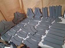 Ideal 1965 Motorific Torture Track Alcan Highway Lot Of 39 Gray Tracks 1965