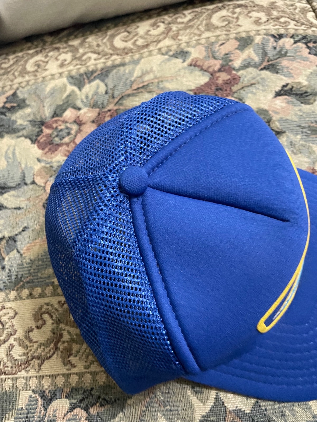 Precision Pump Trucker Baseball Cap Hat Blue Vint… - image 6