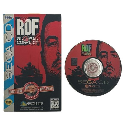 RDF: Global Conflict (Sega CD, 1995) Authentic Tested Game Disc & Manual