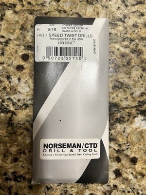(6-PACK) 5/16'' 05740 Norseman / Viking USA Drill Bit Super Premium High Speed