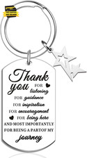 Thank You Keychain for Women Friends Gifts Keychain