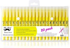 Mr. Pen- Gel Highlighters, Bible Highlighter, Pack of 20, No 20 Pack, Yellow