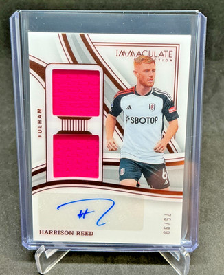 2023/24 Panini Immaculate Soccer HARRISON REED Dual Kit Patch AUTO 75/99