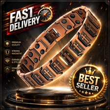 Copper Bracelet for Men, Cross Copper Magnetic Bracelet with Ultra Strength Magn