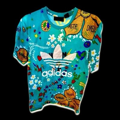 Pharrell Williams Adidas Originals Collab SS16 Collection Trippy T-Shirt