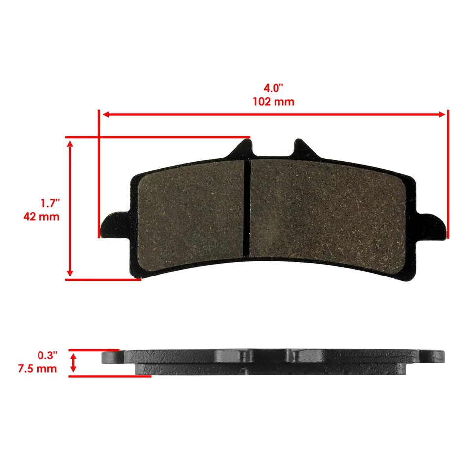 Front and Rear Brake Pads for Aprilia RSV4-RF RSV4RF RSV4-RR RSV4RR 2015-2016 - Image 2 of 4
