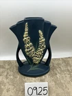 Reproduction Roseville Blue Foxglove Fan Handled Vase