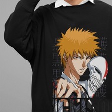 Bleach Anime Sweatshirt Ichigo Bankai Sweater Zaraki Manga Yhwach Aizen Pullover