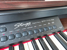 Stagg STP-710 RW Digital Home Piano 88-Key Brown, Built-in Speaker, 3 Pedals