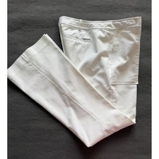 Michael Kors White Flare Leg Stretch Pants Front Patch Pockets Size 8 -EUC