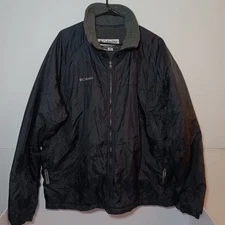 Columbia 3 In 1 Interchange Fleece Lined Insulated Jacket Mens Sz XXL Black