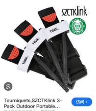 3 packs Emergency Strap Outdoor Multi-Purpose Bandage Training Use Only     