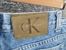 Vintage 90s CALVIN KLEIN CK Union Made 29x30 Easy Fit Double Stone Wash Jeans