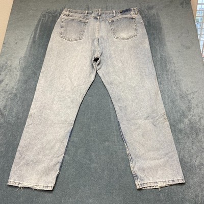 Wrangler Five Star Premium Jeans Mens 42x32 Blue Denim Cotton Relaxed Fit Cozy