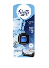 Febreze Auto Car Vent Clip Air Freshener, Platinum Ice, 1 Count