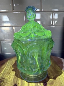 Fenton Blue Candy Dish | eBay
