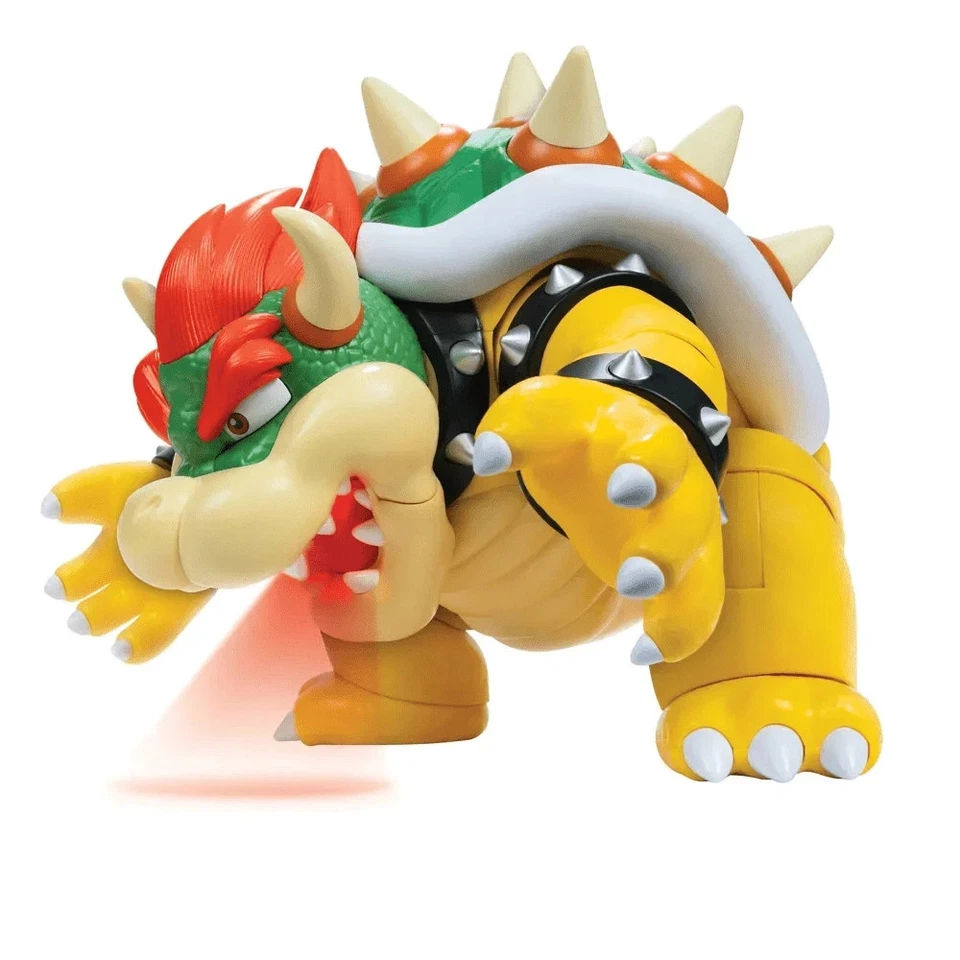 "Figura de acción Big Bad Bowser Super Mario 12"" ilumina sonidos Jakks Pacific nueva" Foto 4 de 4