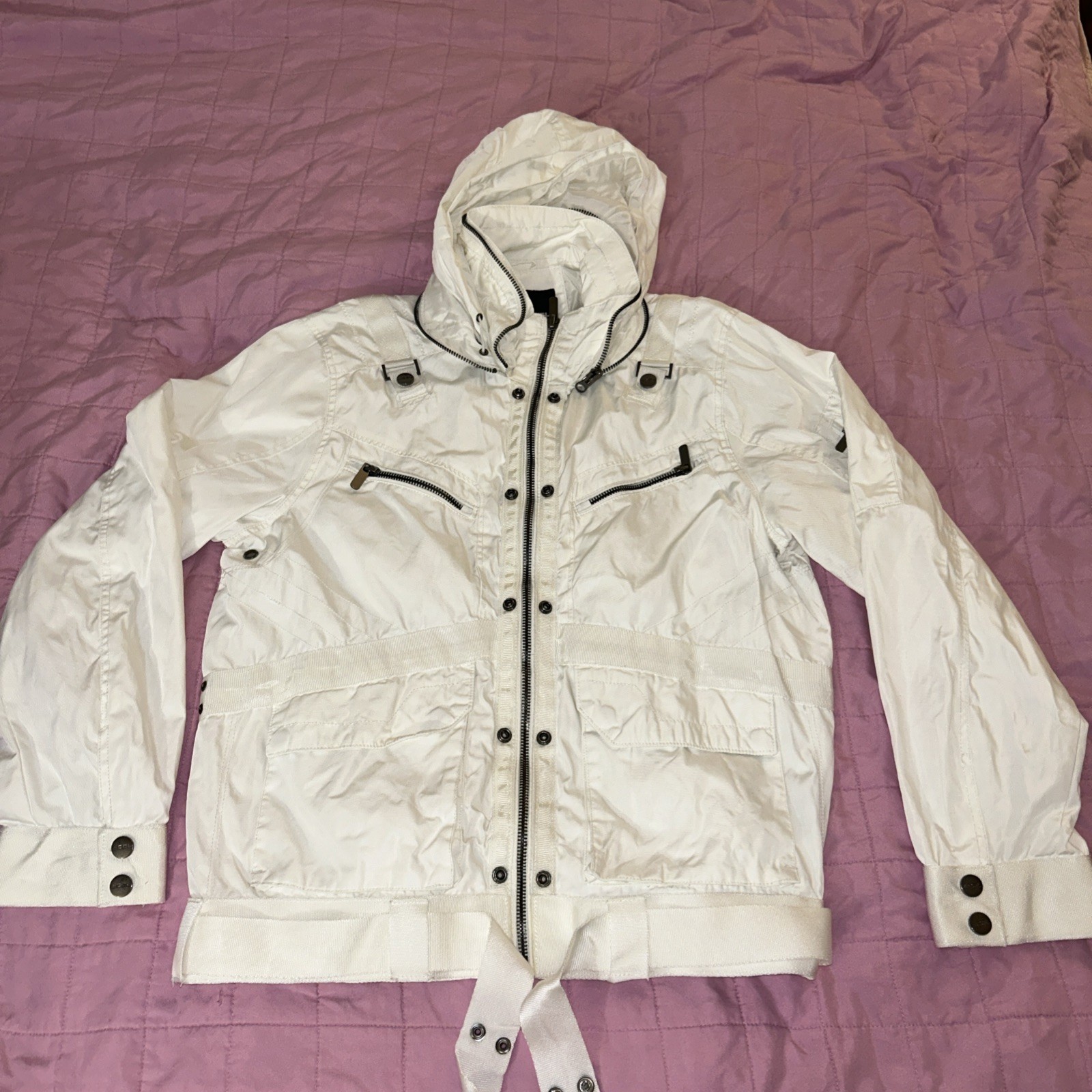 Decibel Jacket. With Hide Away Zip Hood. Men’s XL