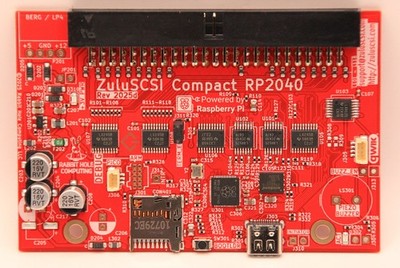 ZuluSCSI Compact RP2040 - an affordable SCSI-2 (and 1) emulator w/ USB-C