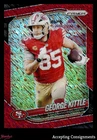 2025 Panini Prizm Football Red Shimmer George Kittle #94