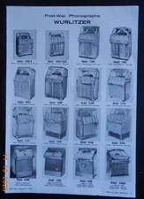 1961 16 Wurlitzer JukeBox model 1550 - 2500 AD4 United ChiCoins Pro Hockey game