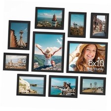 10 Pack Picture Frames Collage Wall Decor, Gallery Wall Frame 10 pack Black