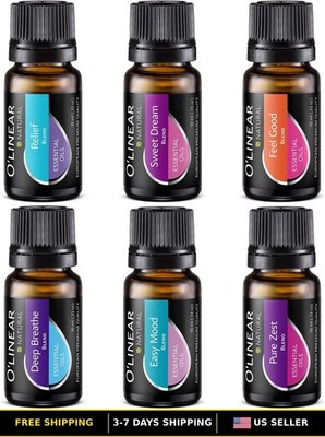 6 Essential Oil Blends Set for Humidifiers and Diffusers - Aromatherapy Oils