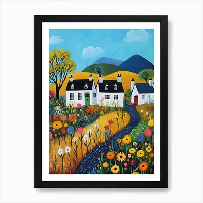 Emerald Isle Reflections 4 Kunstdruck gerahmtes Wandbild Poster Leinwanddruck Bild