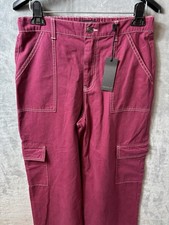 Pantalon Forever 21 Burgundy - Taille S, Taille élastiquée, Occasion Très Bon état