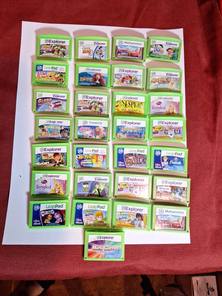 Leap Frog Leap Pad with case with 29 game cartridges. - Image 2 of 4