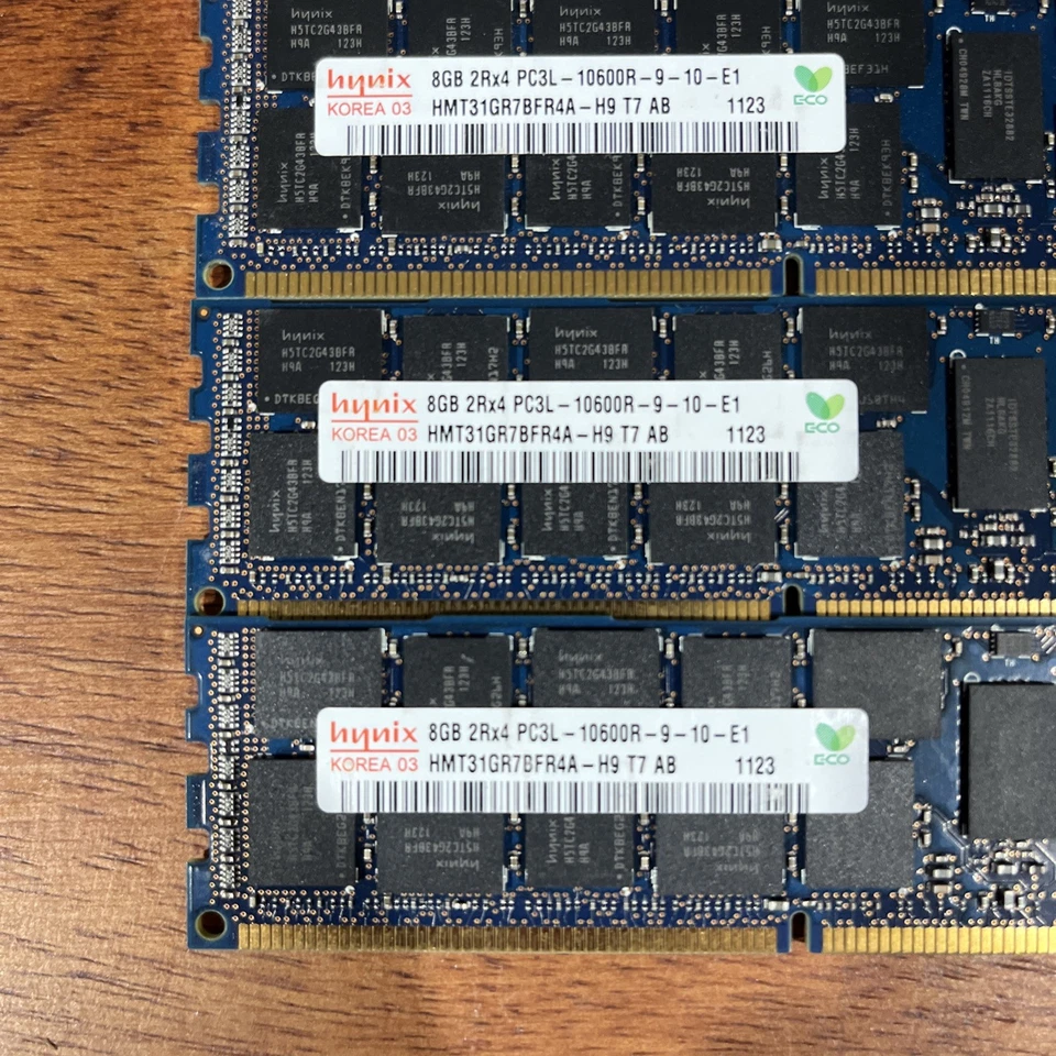 48GB (6x8GB) Hynix HMT31GR7BFR4A-H9 PC3L-10600R 8GB Server Memory RAM F3-2(19) - Image 2 of 2