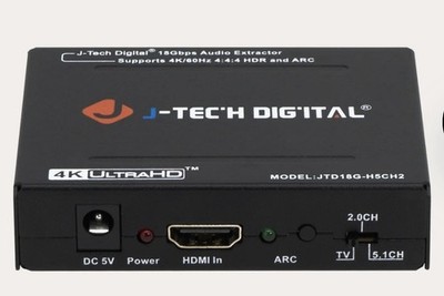 J-Tech Digital 4K 60HZ HDMI Audio Extractor  SPDIF +RCA JTD18G-H5CH2 JTD-350