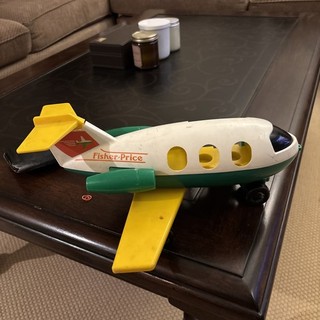 Vintage Fisher Price Little People Play Family Jetliner #182 1980 Plane Only