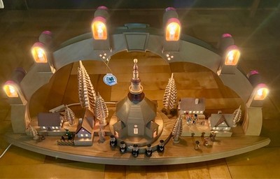 Richard Gläßer Schwibbogen Lichterbogen Seiffener Kirche elektrisch NP 1599,00