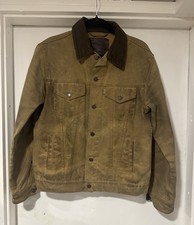 Filson x Levi’s Trucker - Made in USA - L - Oiled / Waxed - Dark Tan