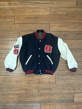Vintage Rolling Stones 1990 tour varsity jacket size L Brockum