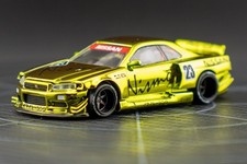 Kaido House LTDEDN Nissan Skyline GT-R R34 Lime Green Chrome KHMG257 In Hand