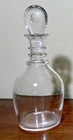 Steuben  Ships Decanter Vintage - 11" Tall - Signed -3 Ring Nautical Neck