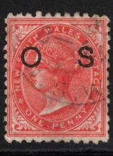 NEW SOUTH WALES Scott O12 Stanley Gibbons O20b Used (1881)