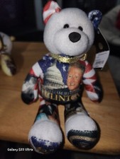 William Jefferson Clinton President Bean Bag Bear TAG